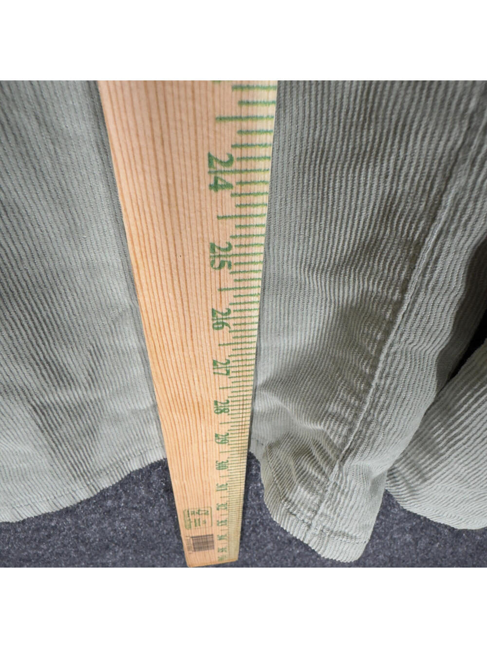 New York & Company Pants Women 6 Gray Bootcut Low Rise Flat Front Corduroy - Picture 5 of 8